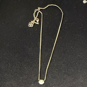Kendra Scott Gold Necklace with Floral Charm